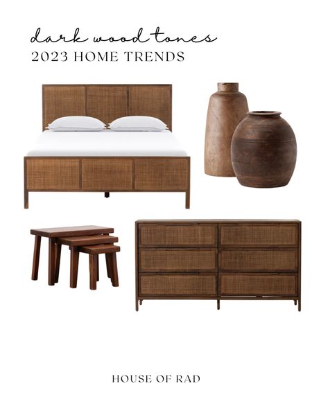 2023 home trends
Dark wood tones
Furniture
Vases
Wood vase
Wood vessel
Nesting tables
Dresser
Bed
Bedroom decor


#LTKhome