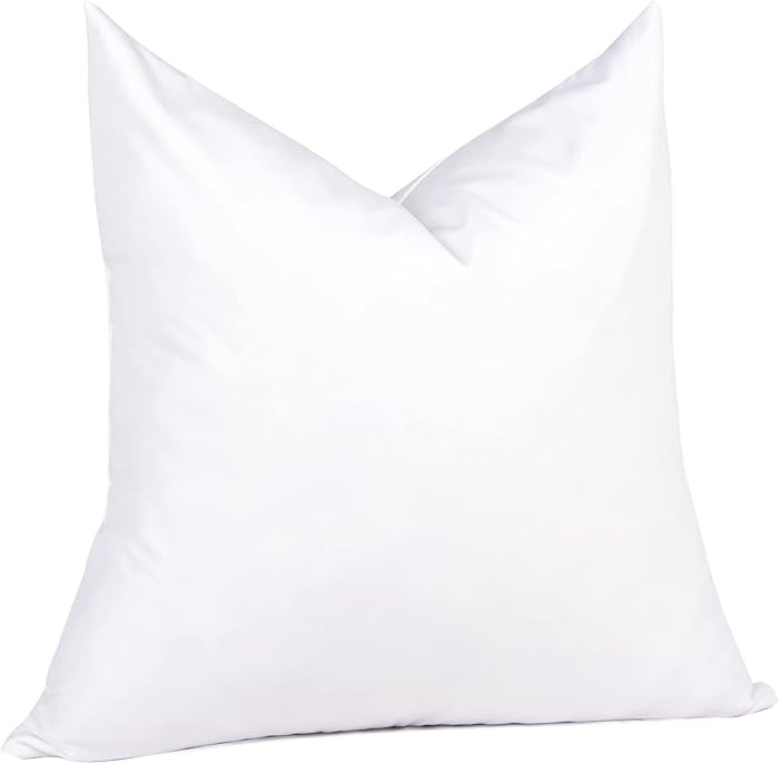 puredown® 28 x 28 Feather Down Throw Pillow Insert, 1 Pack Euro Pillow for Decorative Bed Cushio... | Amazon (US)