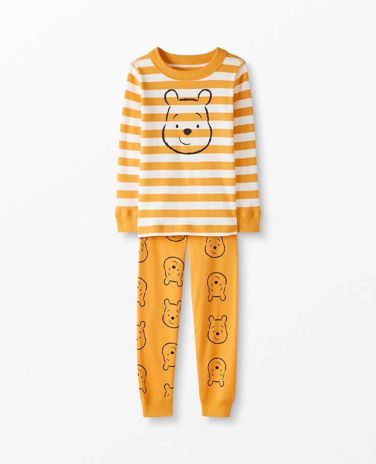 Disney Winnie The Pooh Long John Pajamas In Organic Cotton | Hanna Andersson