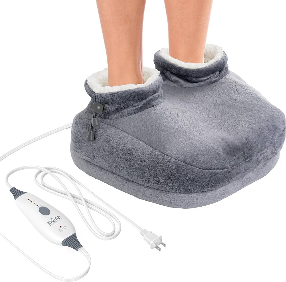 Pure Enrichment PureRelief Deluxe Foot Warmer - 4 Heat Settings, Universal Size, Soft Micromink &... | Amazon (US)