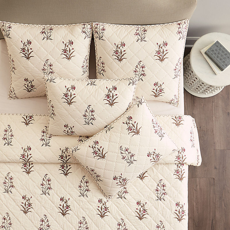 Gwendolyn Floral Quilt - Full/Queen - Ballard Designs | Ballard Designs, Inc.