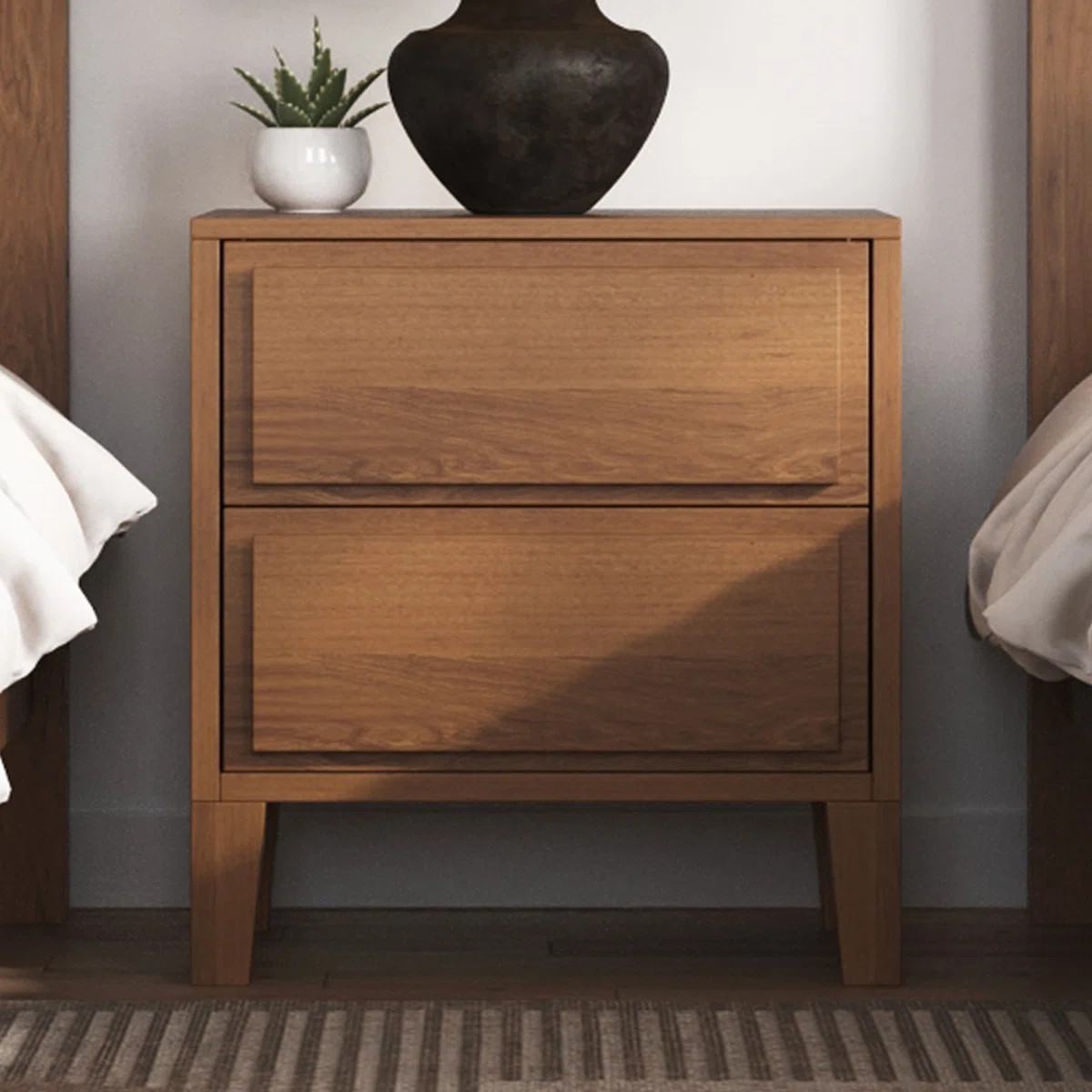 Knighten 24" W Solid Wood Nightstand | Wayfair North America
