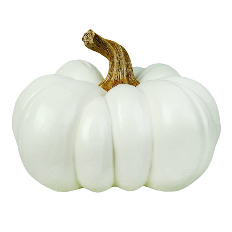 White Irregular Pumpkin, 6.3" | At Home