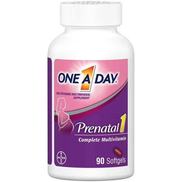 One A Day Women's Prenatal Multivitamin with Omega 3 and DHA, 90 Ct | Walmart (US)