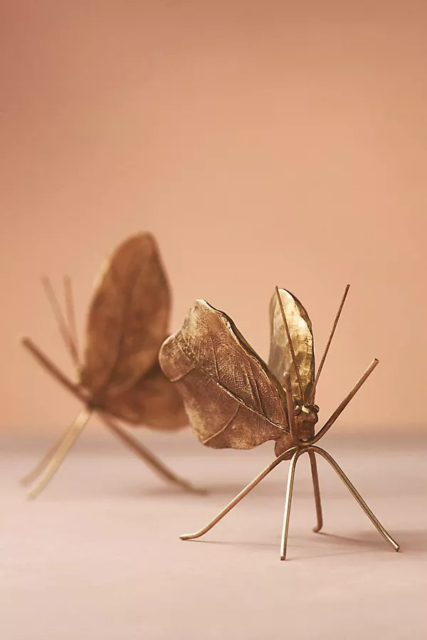 Gold Butterfly Decorative Objects, Set of 2 | Anthropologie (US)