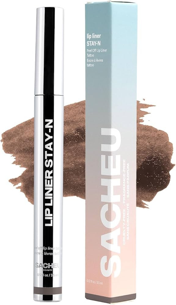 Sacheu Lip Liner Stay-N - Peel Off Lip Liner Tattoo, Peel Off Lip Stain, Long Lasting Lip Stain P... | Amazon (US)