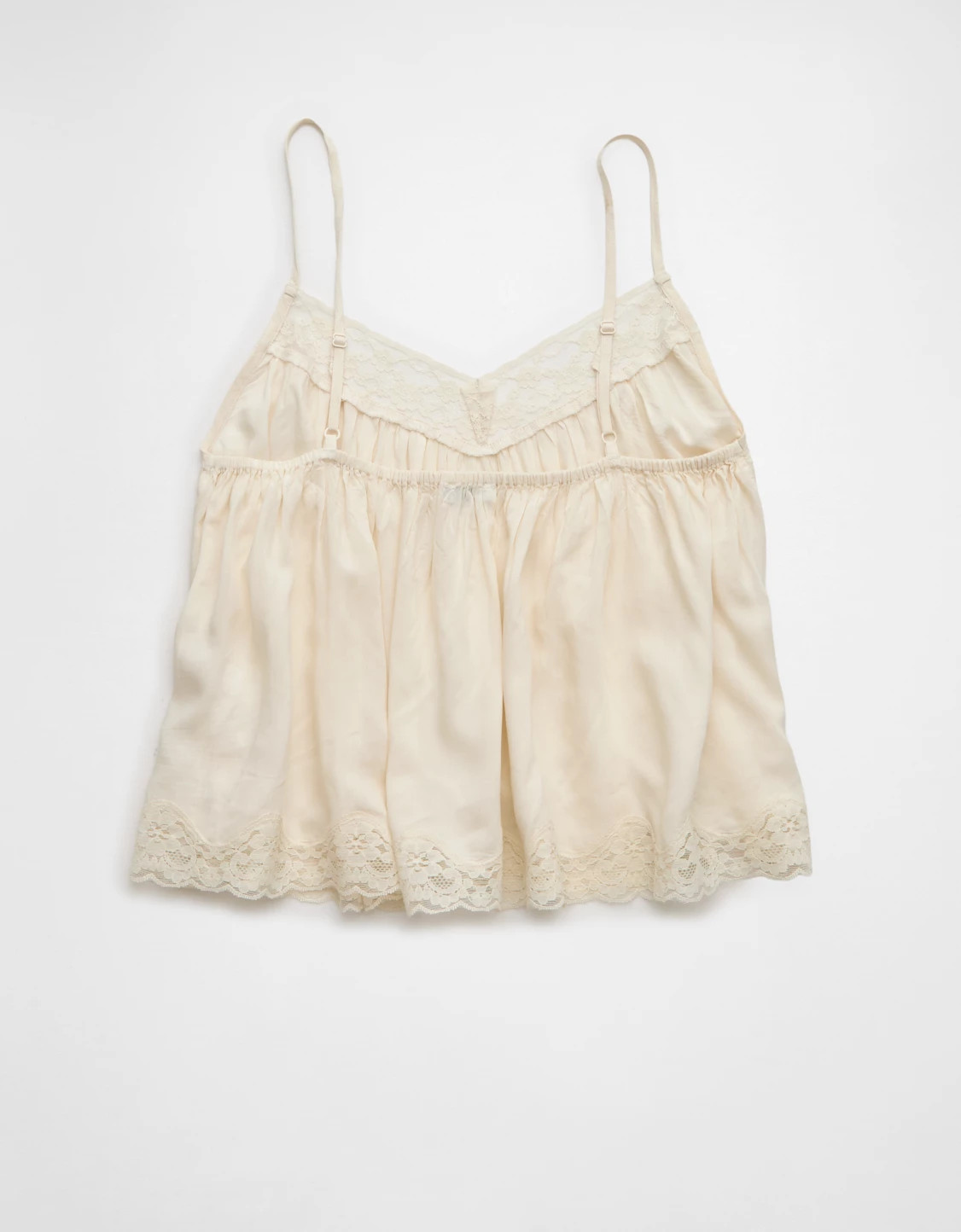 AE Cropped Lace-Trim Cami | American Eagle Outfitters (US & CA)