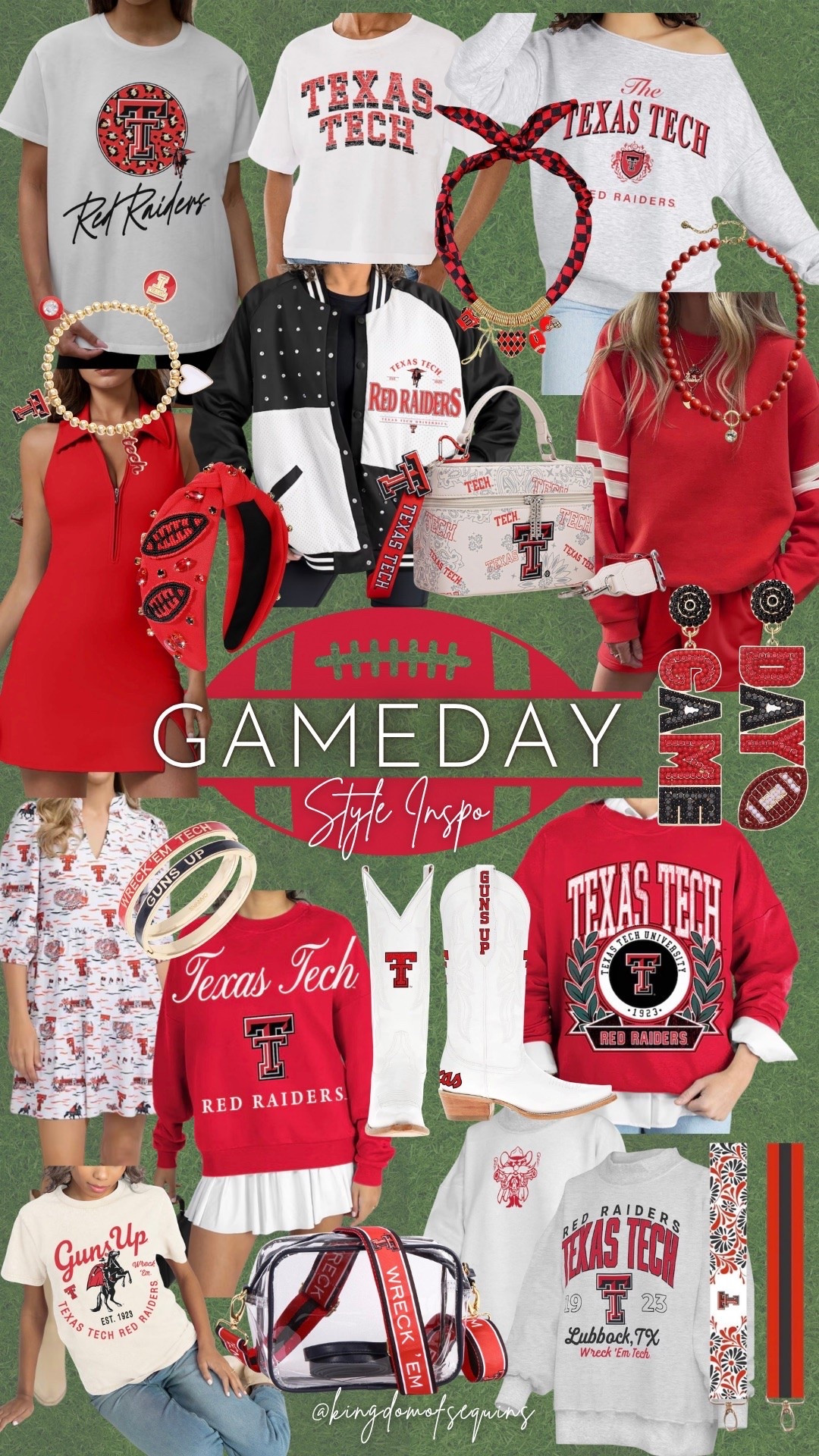 Texas Tech game day style inspo 🖤❤️🏈

#LTKActive #LTKootd #LTKSeasonal