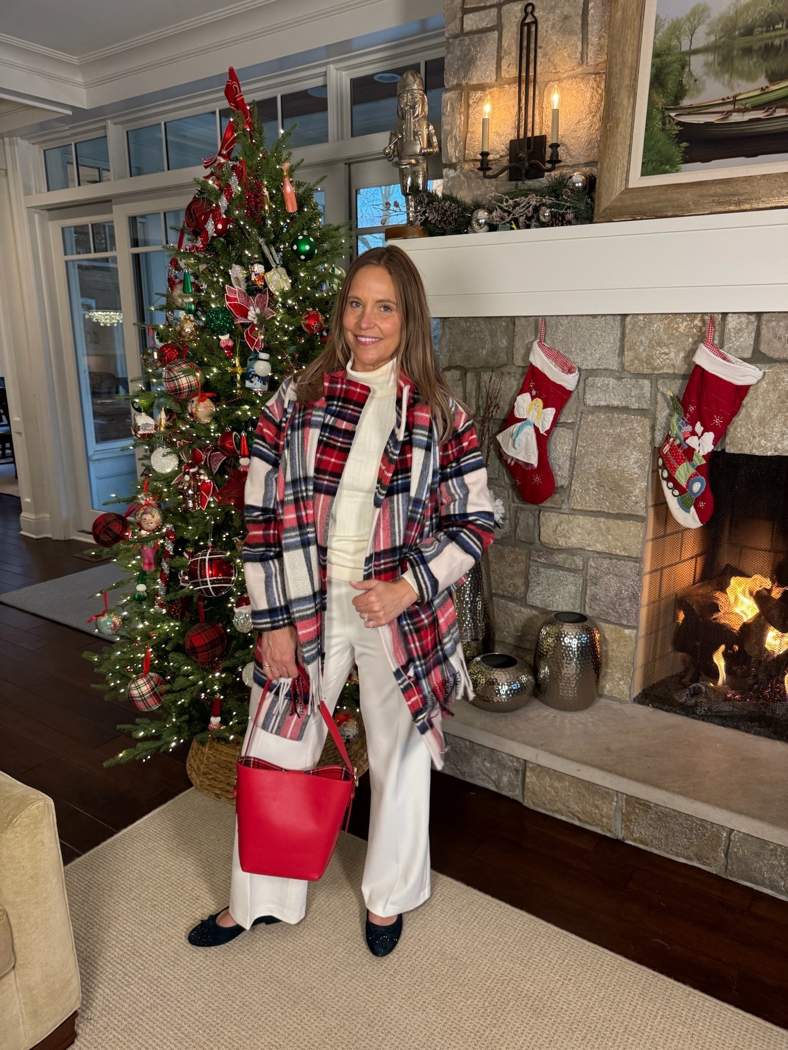 If you know us, you know we love our Talbots trousers! They are perfect for workwear or a dinner date! We are also loving other new arrivals like their tartan plaid skirt, bright red military jacket, and sweaters! 

#LTKOver40 #LTKSeasonal #LTKMidsize