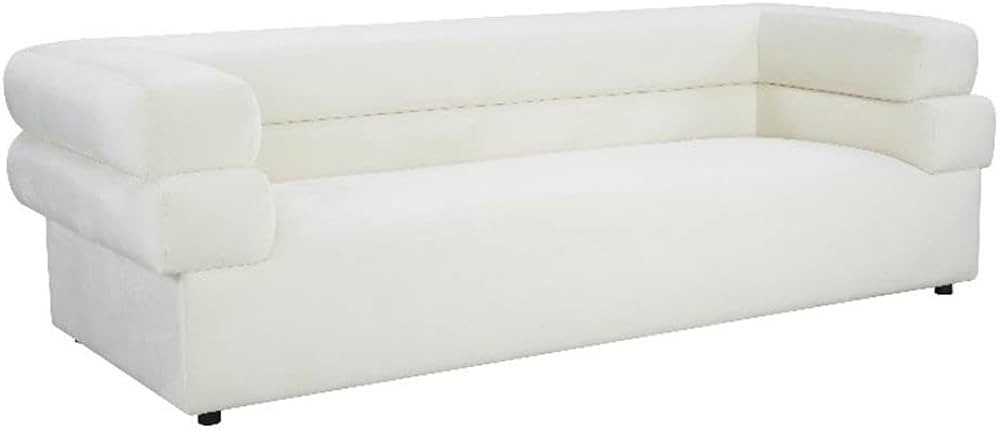 TOV Furniture Elsa Velvet Sofa by Inspire Me! Home Decor (Cream) | Amazon (US)