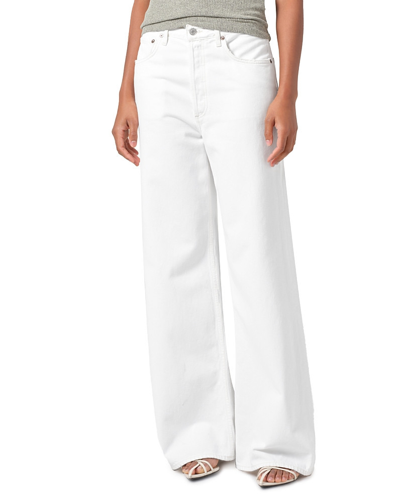 Agolde Dame High Rise Wide Leg Jeans in Milkshake | Bloomingdale's (US)
