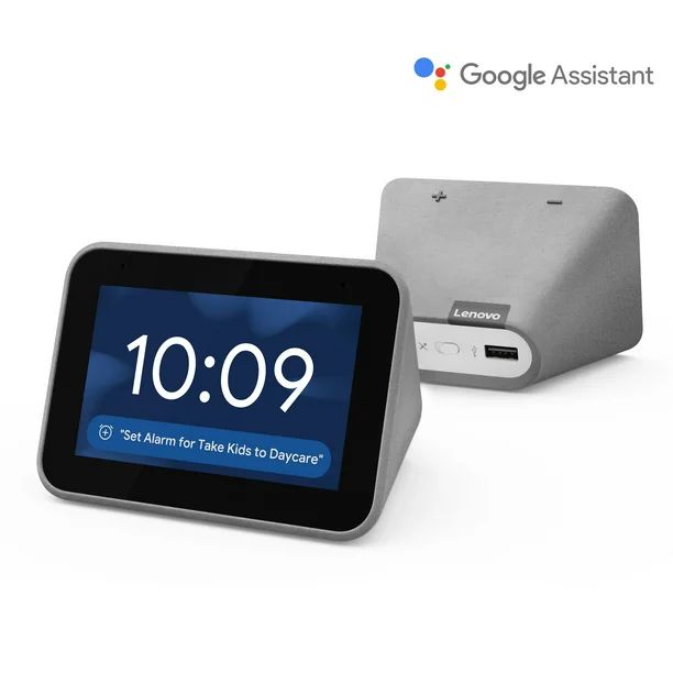 Lenovo Smart Clock with Google Assistant - Chalk | Walmart (US)