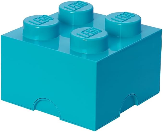 Room Copenhagen 40030643 LEGO Storage Brick, 4 Knobs, Medium Azur | Amazon (US)