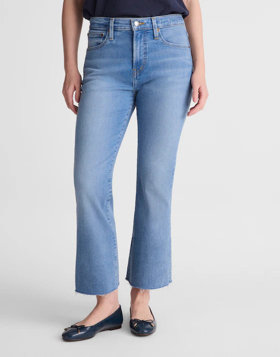 The Flare Crop Jean in Super Stretch Denim | Madewell