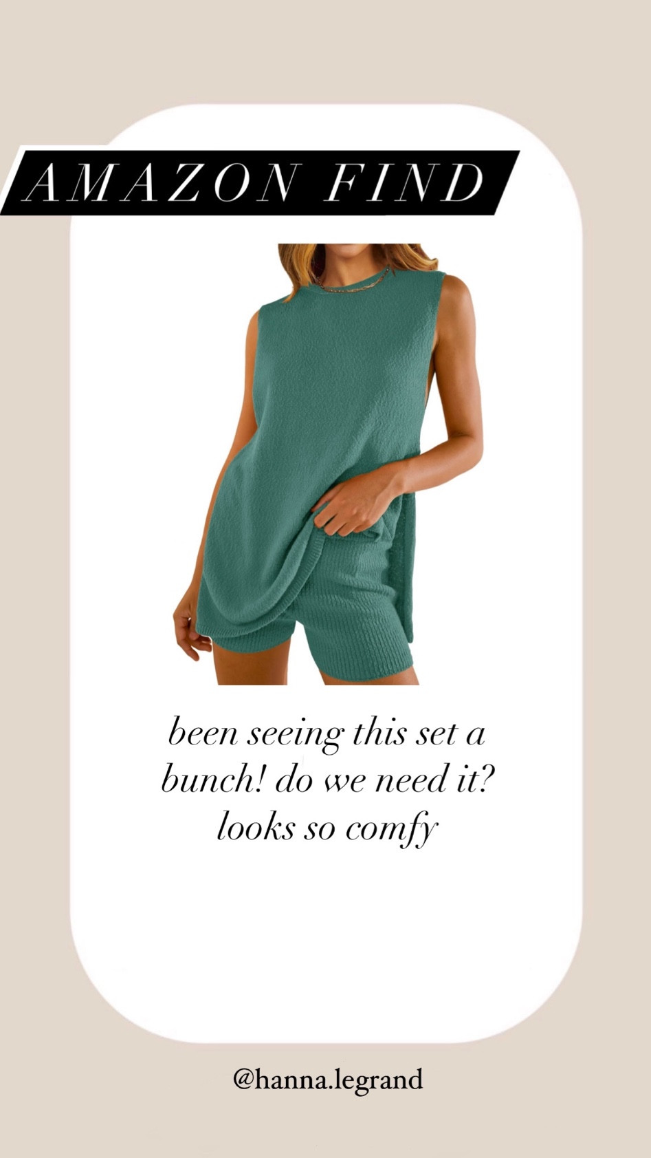 More cute sets? Yes, please! Many many colors in this Amazon sweater set, looks so comfy! 

#LTKStyleTip #LTKFindsUnder50 #LTKSaleAlert