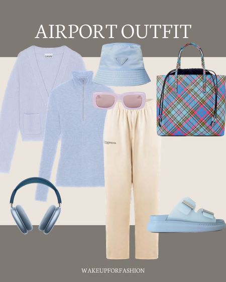 Chic blue airport outfit!

#LTKtravel #LTKstyletip #LTKeurope