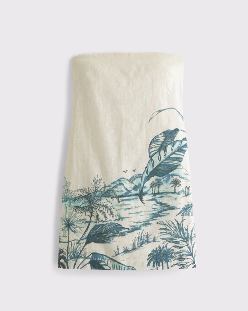 The A&F Scarlett Strapless Linen-Blend Skort | Abercrombie & Fitch (US)