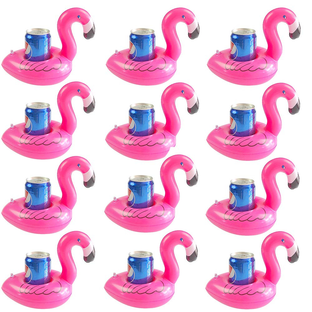 Flamingo Inflatable Drink Holder Float Coaster 12-Pack | Amazon (US)