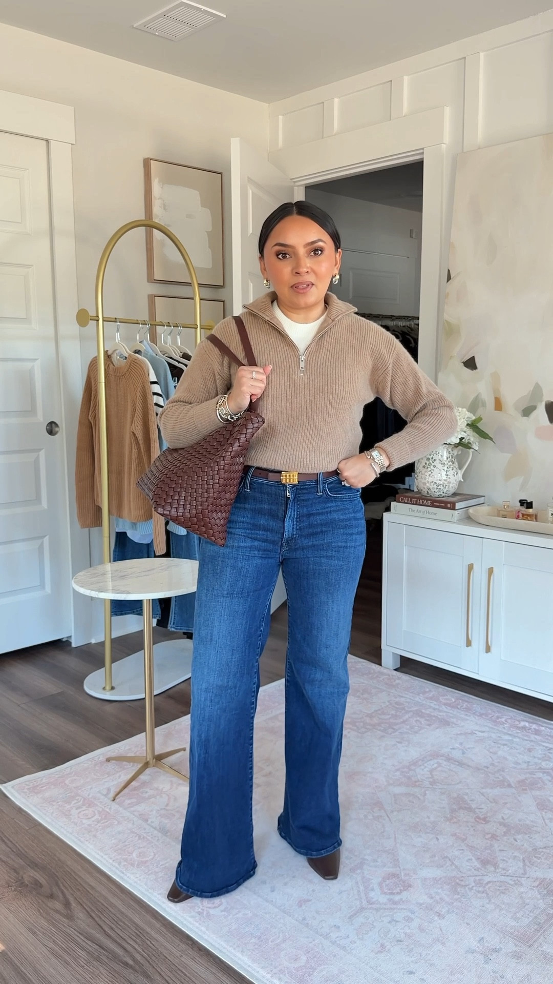 Cashmere pullover size xs - if color is not available, check back for restocks!
Sweater top is old, similar linked
Heirloom color jeans 26 petite TTS - petite is labeled as Lil
Dark brown leather boots size 5.5 TTS
Reversible belt size xs TTS

#LTKSaleAlert #LTKPetite #LTKWorkwear
