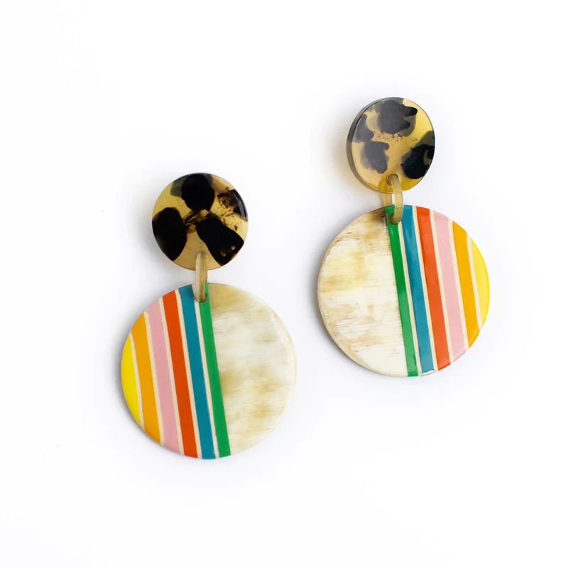 Rainbow Circle Earrings | Sunshine Tienda
