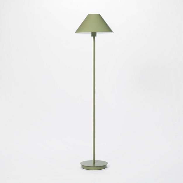 Stick Metal Floor Lamp (Includes LED Light Bulb) Green - Threshold&#8482; designed with Studio Mc... | Target