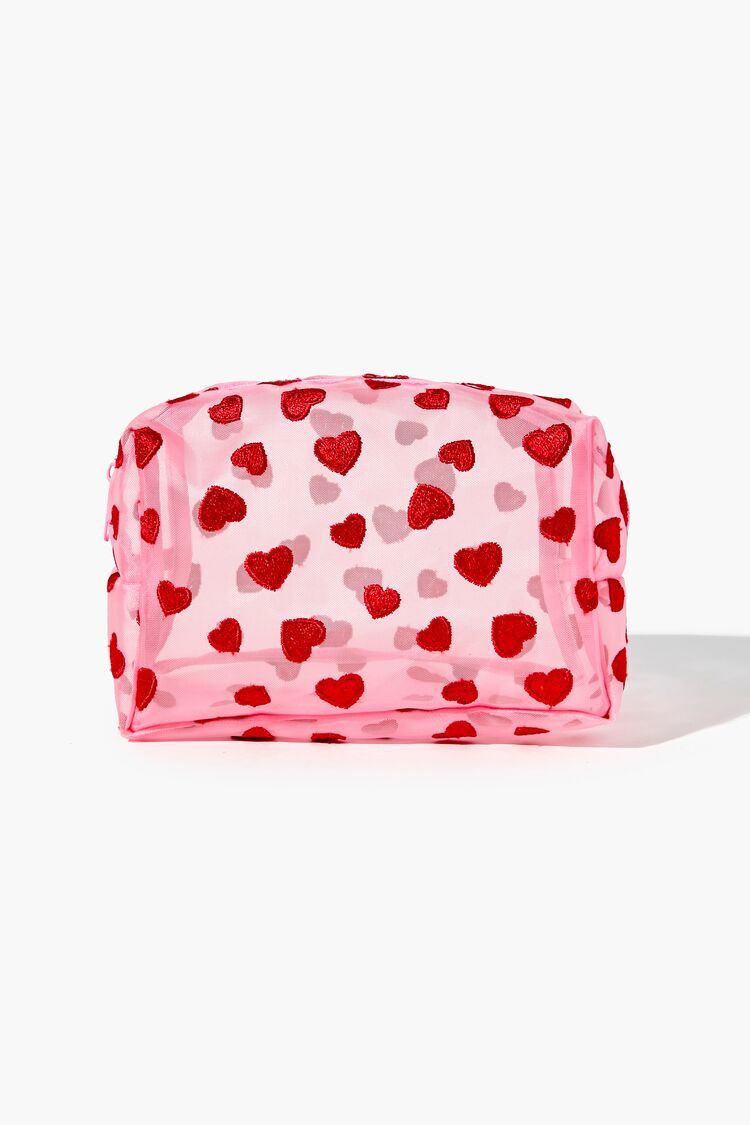 Heart Print Makeup Bag | Forever 21 (US)
