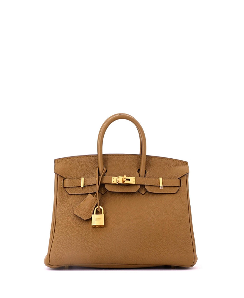 Pre-Owned HERMES Birkin 25 Handbag Brown Togo with Gold Hardware | Bloomingdale's (US)