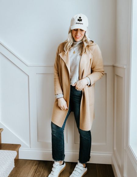 Isabel Mahrant hat and shoes

J crew topper

Mother buster jeans

Neutral fashion, capsule wardrobe
Transitional outfit 
