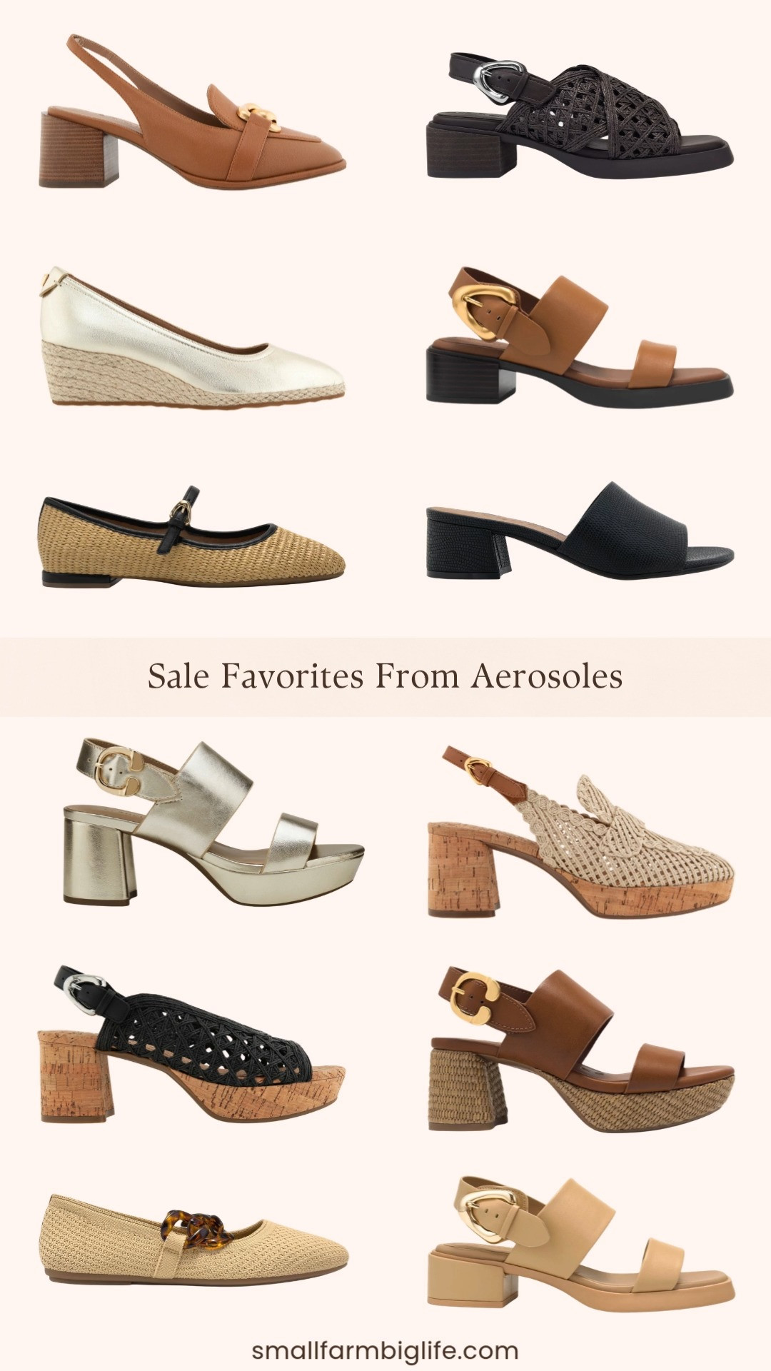 Aerosoles is one of those brands that proves you do not have to sacrifice comfort for style and these summer sandals are such a great example. I rounded up my favorites in gold, tan, black, natural woven, and beige across platform sandals, wedge heels, block heel slingbacks, heeled sandals, and flats. The woven textures are so pretty for summer and the natural and tan tones go with absolutely everything in your warm weather wardrobe. If you have been looking for a comfortable heel or sandal that you can actually wear all day, Aerosoles is worth checking out. All on sale now! Tap to shop! 

 #LTKootd #LTKOver40 #LTKSaleAlert