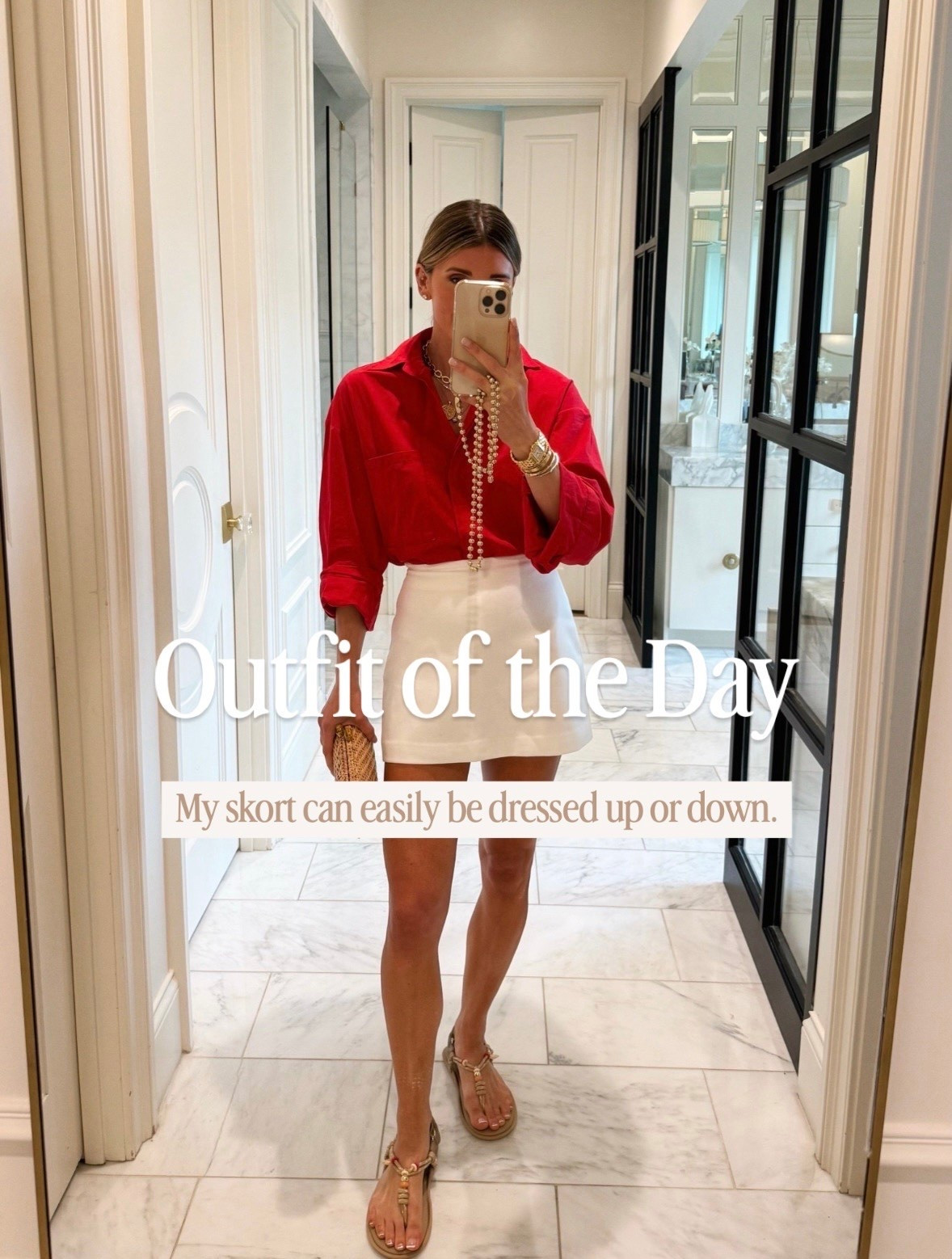 My OOTD is @DISSH ❤️ This skort can be styled up or down. I linked my clutch in white + similar!

#LTKfall #LTKsummer #LTKstyletip