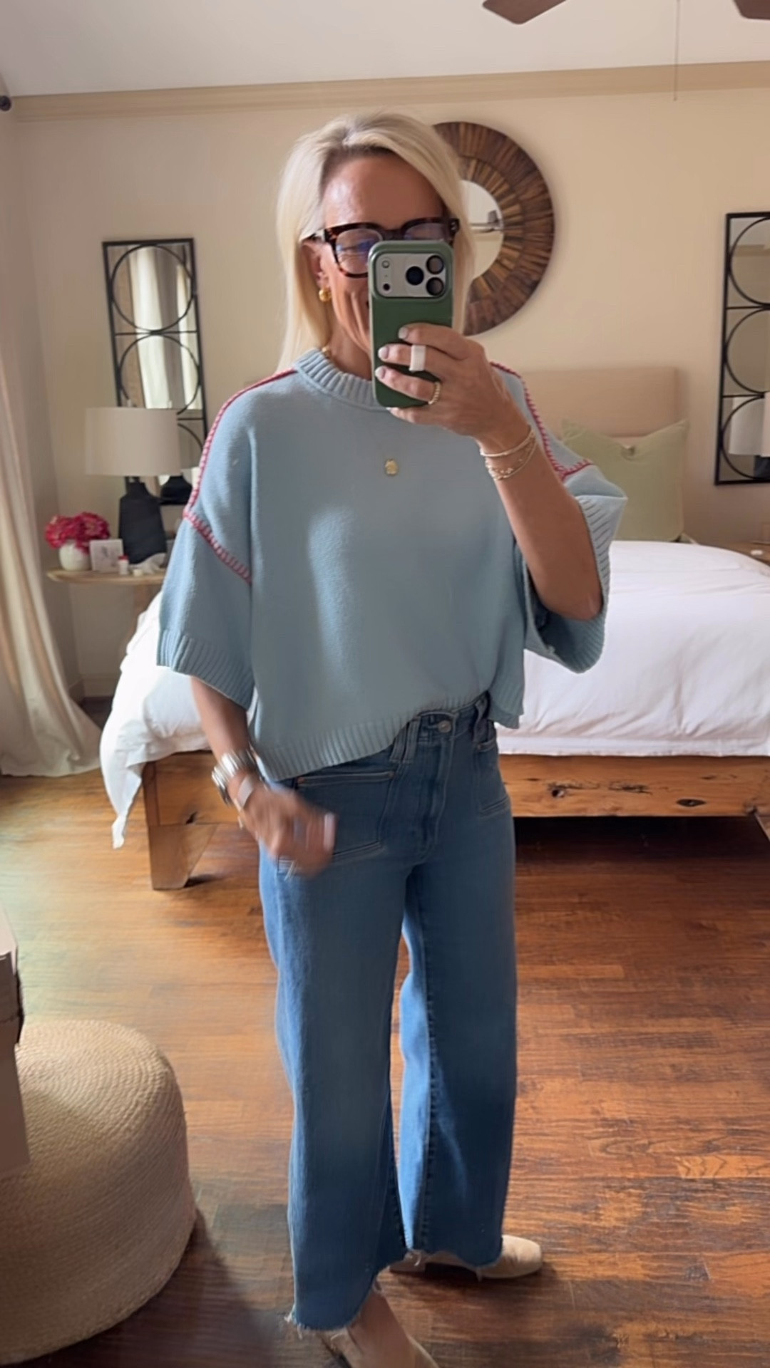 One of my most favorite sweaters now comes in multiple colors. This one in particular has the whip stitching Detail, which I love! 

I sized t up one to a medium, but would have been OK in my true size of small ￼￼

#LTKdayinmylife #LTKootd #LTKOver40