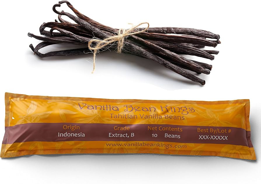 10 Vanilla Beans - Whole Extract Grade B Pods for Baking, Homemade Extract, Brewing, Coffee, Cook... | Amazon (US)