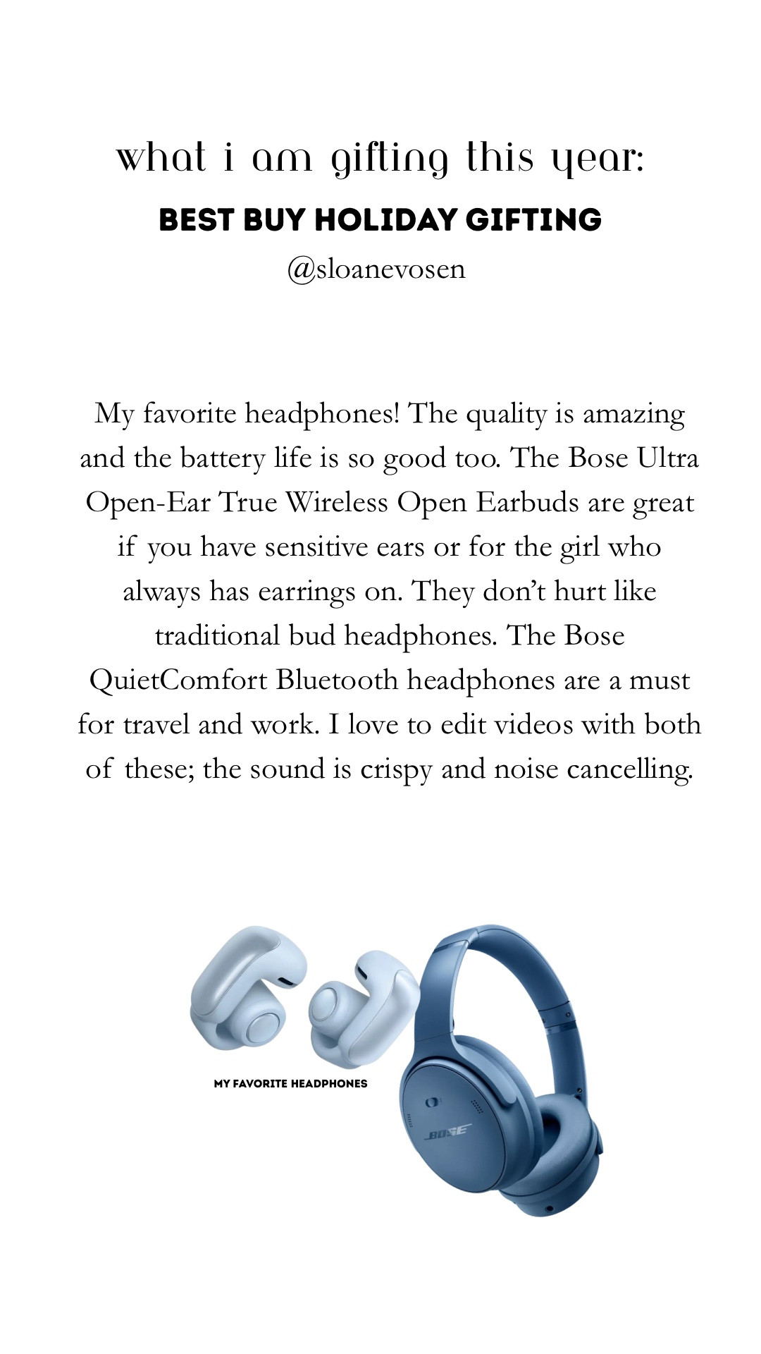 #BestBuyPartner taking gifting seriously this year 👏 @bestbuy My favorite things to gift are items that are a “luxury” that someone wouldn’t necessarily purchase for themselves. These are all my favorites of course and no better place to grab it all then Best Buy. From the gaming system to a camera to a new hair tool or a kitchen appliance they truly have it all. Think of it as a one-stop-shop. 

#canon #EOSR50V #giftidea #giftideas #giftideasforfriends #giftideaformom #giftsforher #giftsformom #giftsforgirlfriend #skincaregifts #beautygifts #beautygiftsets #skincaregiftset #skincaregiftguide #beautygiftguide #beautygiftideas #giftguideforher #giftguideforhim2025 #giftguideforbestfriend #giftsforsister Gift Guide Beauty. Gift guide for the beauty lovers. Gift idea for her. Gifts for makeup lover. Gifts for beauty lover. Gifts for girlfriend. Gifts for cousin. Gifts for sister. Christmas gifts. Christmas gifts for girls


#LTKCyberWeek #LTKGiftGuide #LTKHoliday