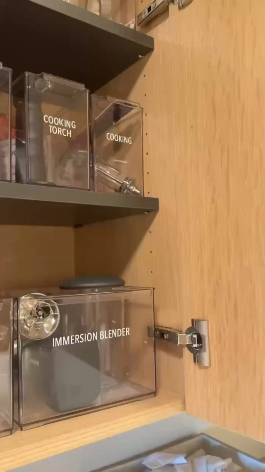 With an extensive collection of small appliances, tools, and specialty items, the Garcia’s chef‘s kitchen called for detailed categorization, microorganization, and thoughtful labeling so every item has a clear, logical home.￼

#LTKHome