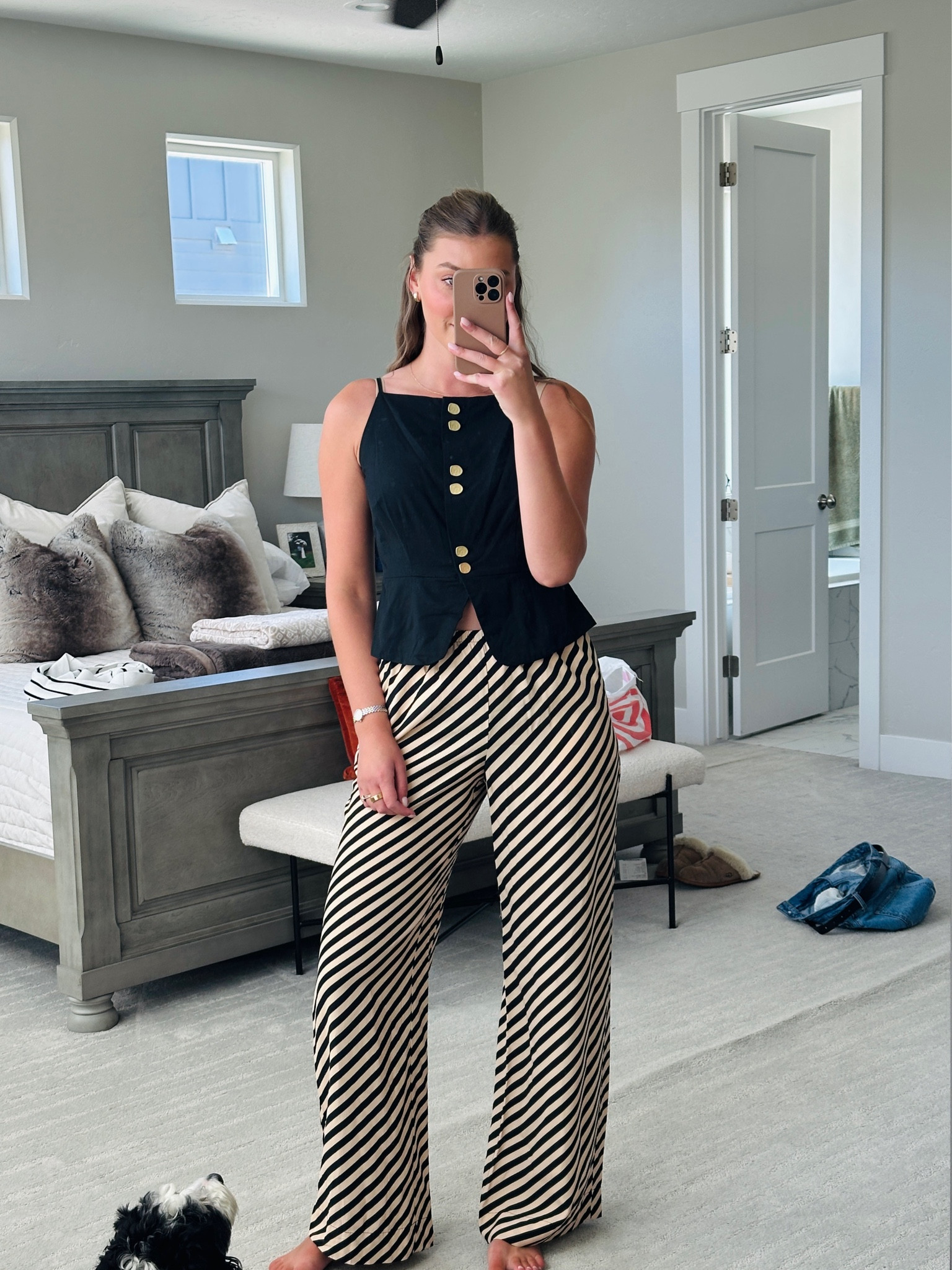 New Target finds! Wearing a 8 in the top, and medium in the pants 

#LTKSeasonal #LTKFindsUnder50