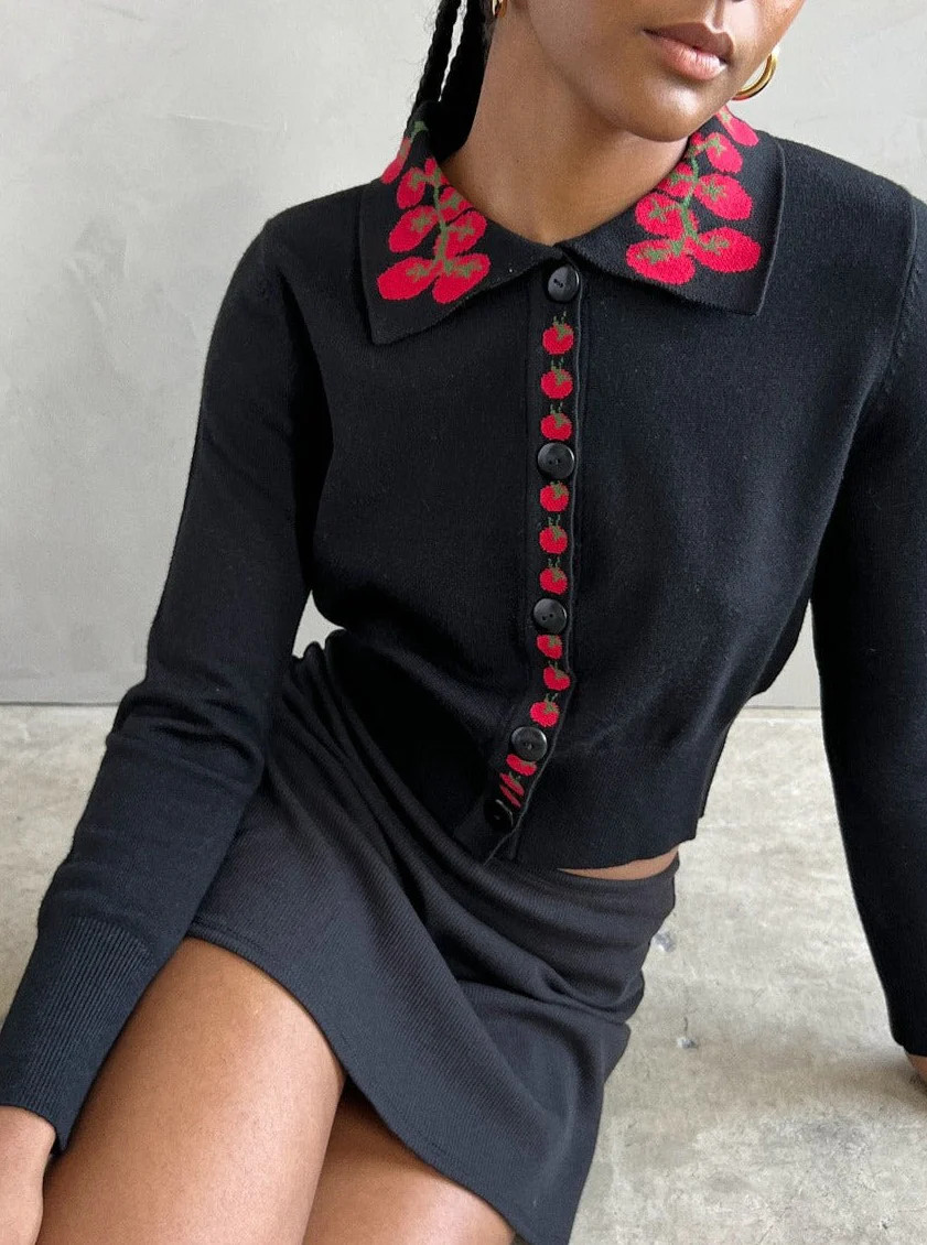 Battenberg Cardi - Pomodoro | Lisa Says Gah