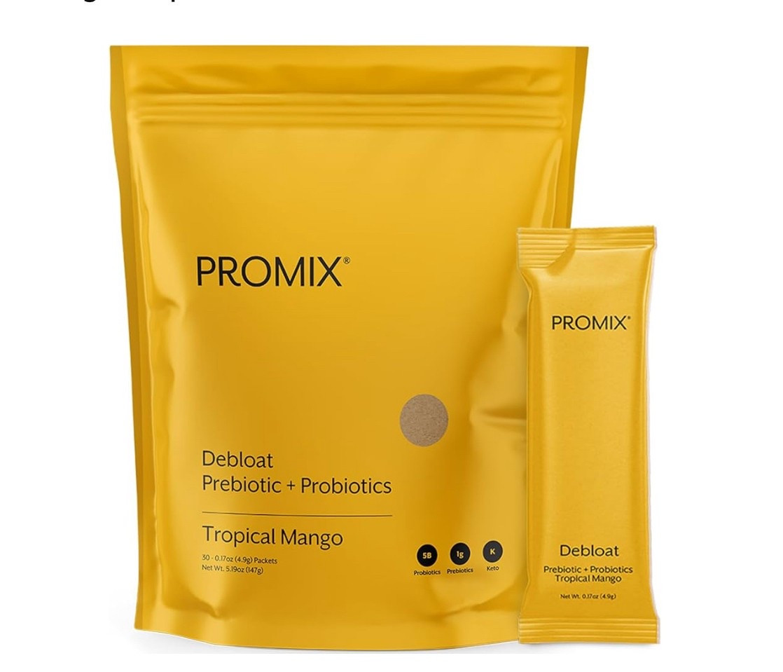 I tried Promix this morning and I’ll say it’s doing it’s job! If you’ve been looking for a probiotic + Prebiotic this is it! ⭐️⭐️⭐️⭐️⭐️ 