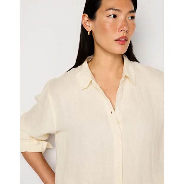 Linen Oversized Shirt | Tops & T-Shirts | The  White Company | The White Company UK & ROW