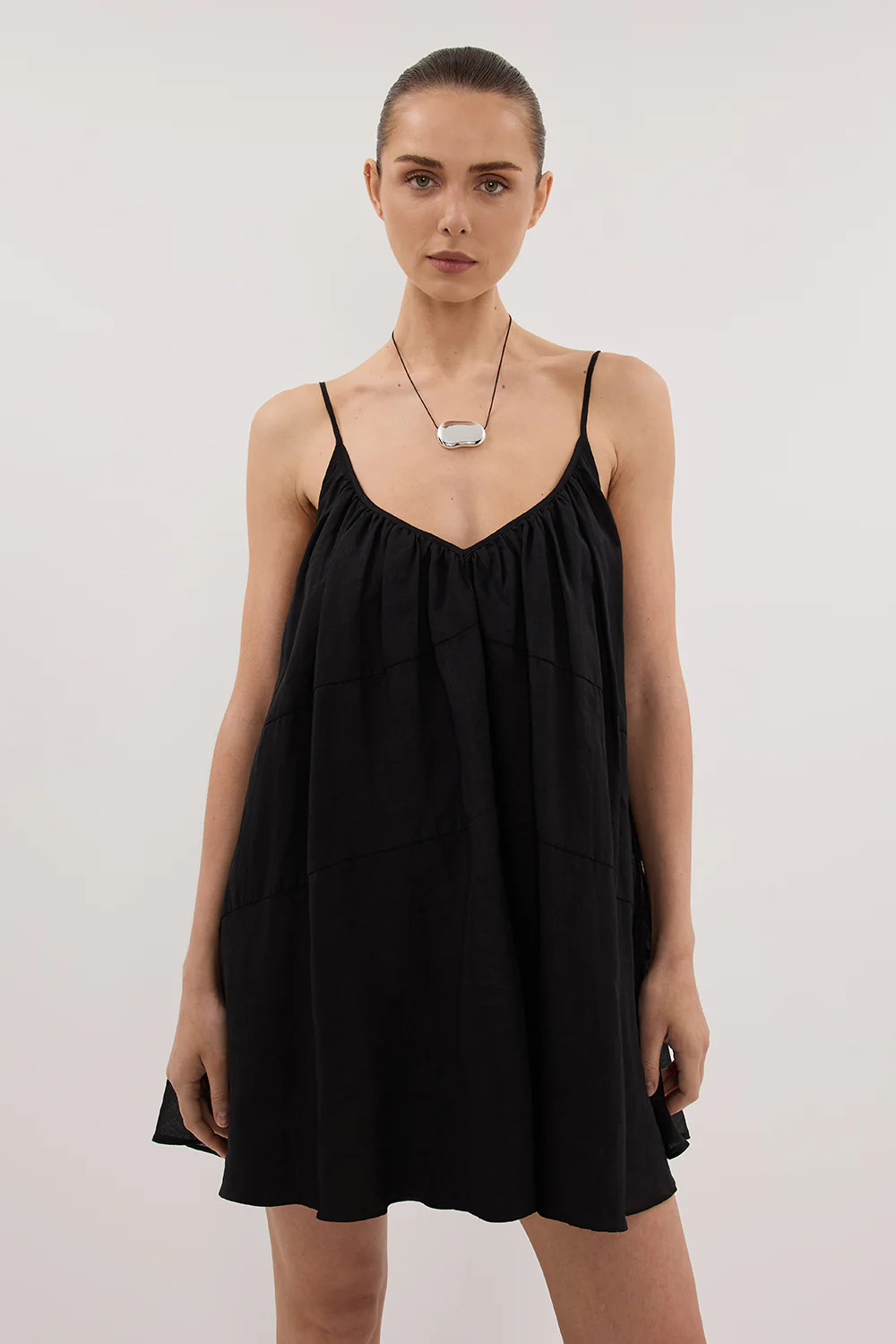 KAHN BLACK RAMIE MINI DRESS | DISSH