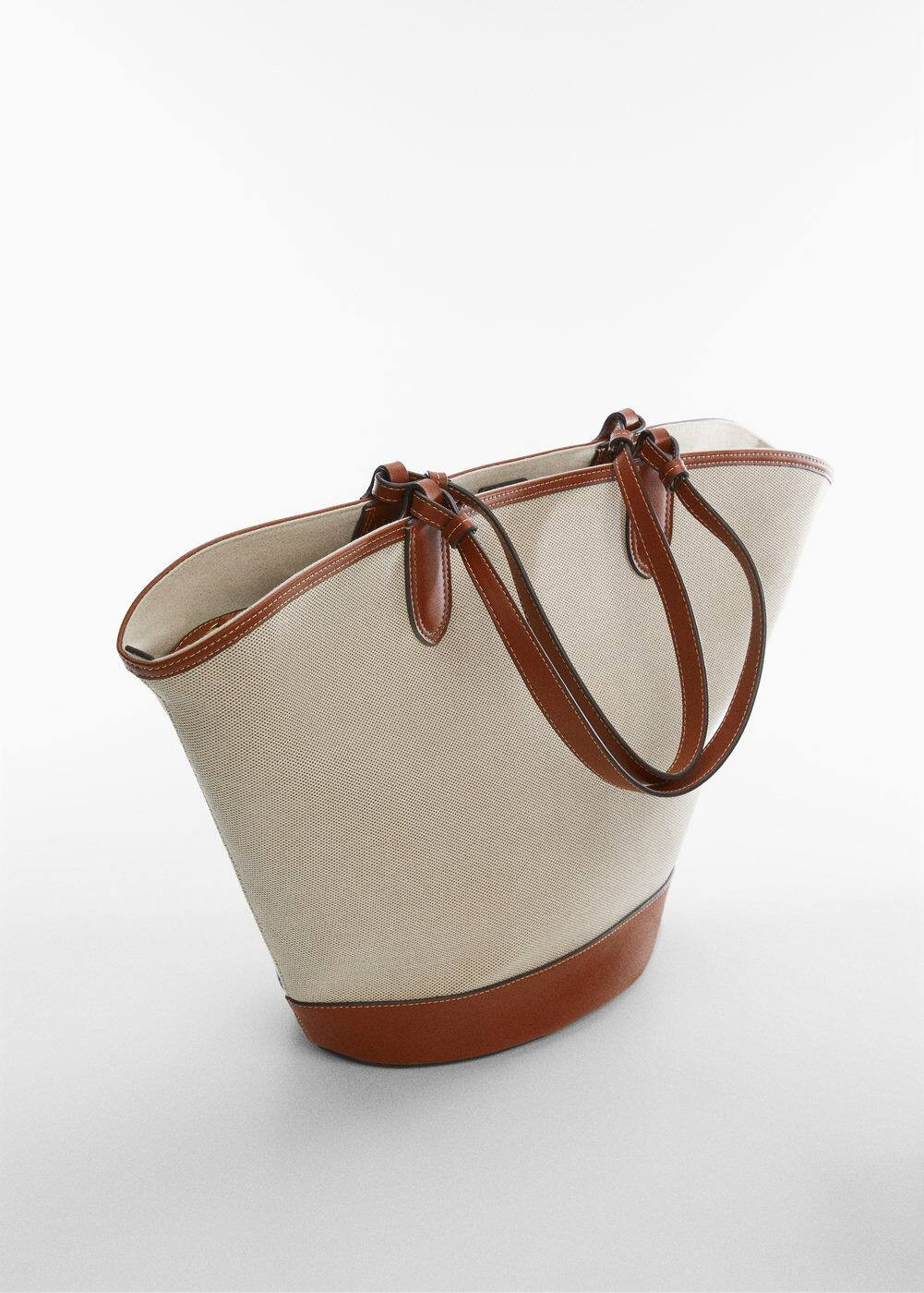 Combined shopper bag -  Women | Mango USA | MANGO (US)