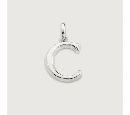 Alphabet C Pendant Charm | Monica Vinader (US)