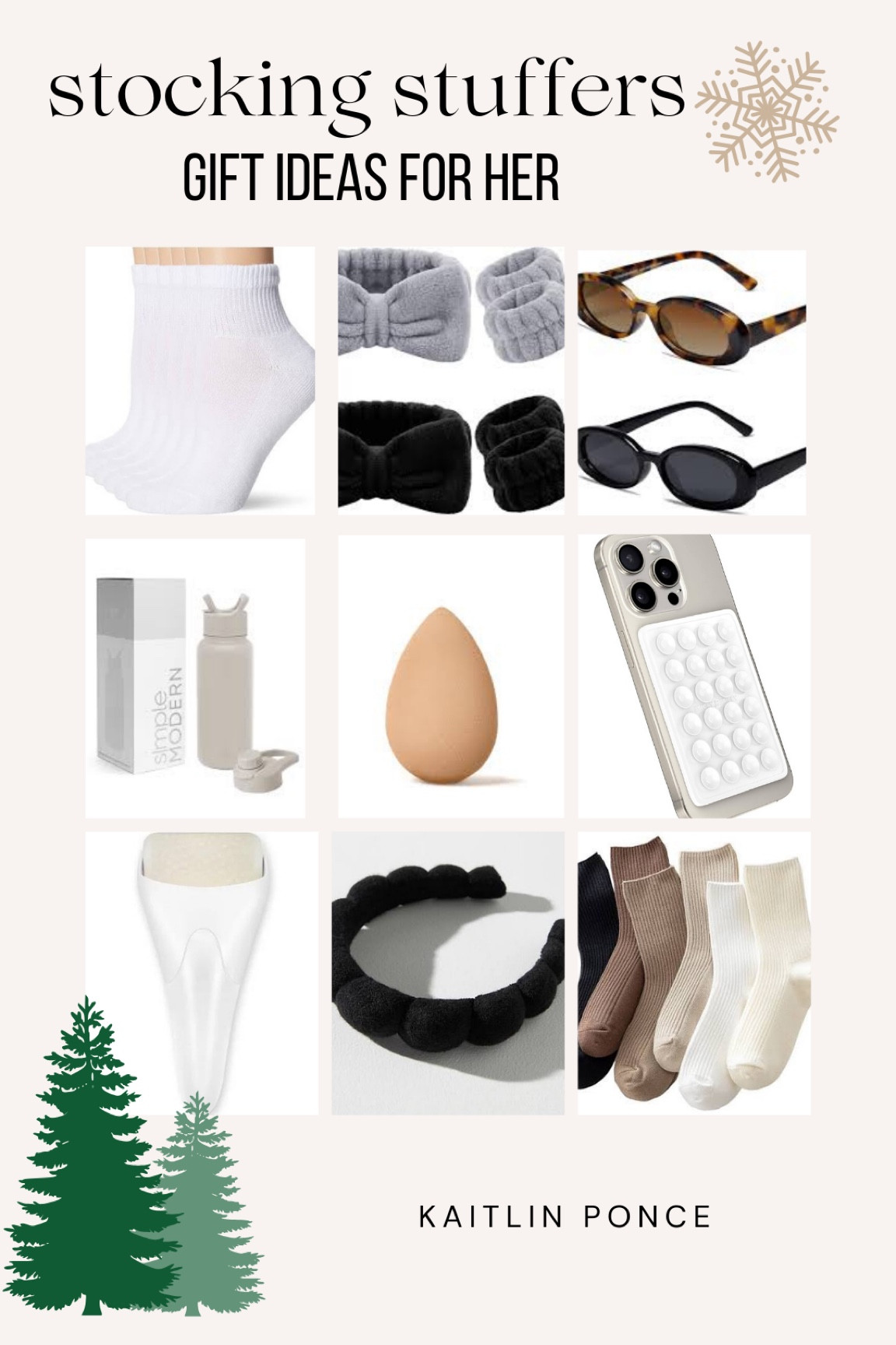 Stocking stuffer ideas for her 🤍🌲

Crew socks, cute socks, sunglasses, oval sunglasses, wrist cuffs, makeup headband, marshmallow headband, beauty blender, octobuffy, octobuddy phone case, ice roller, stocking stuffers, gifts for her, water bottle, simple modern water bottle

#LTKGiftGuide #LTKHoliday #LTKbeauty