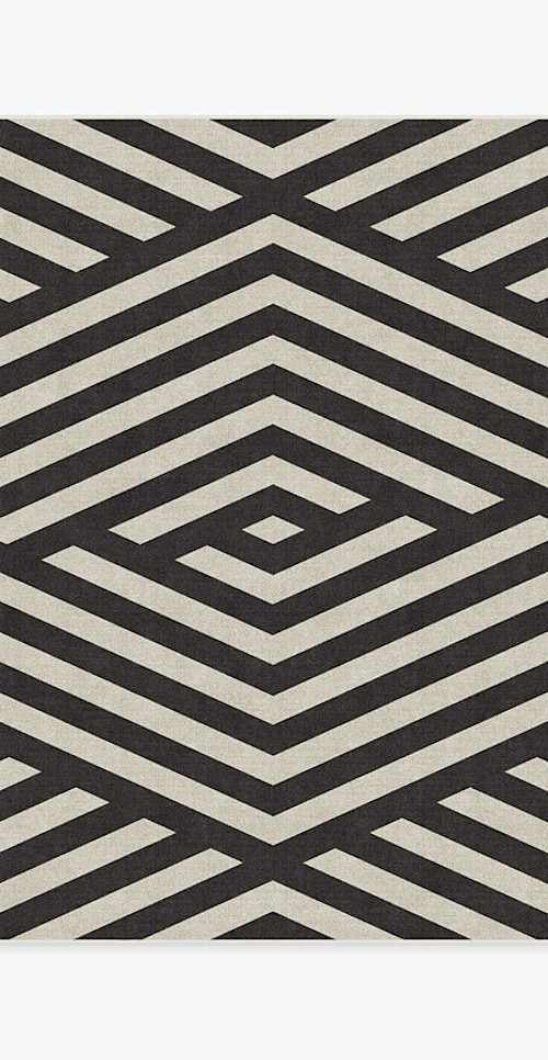 Barbie™ Signature Chevron Charcoal Rug | Ruggable