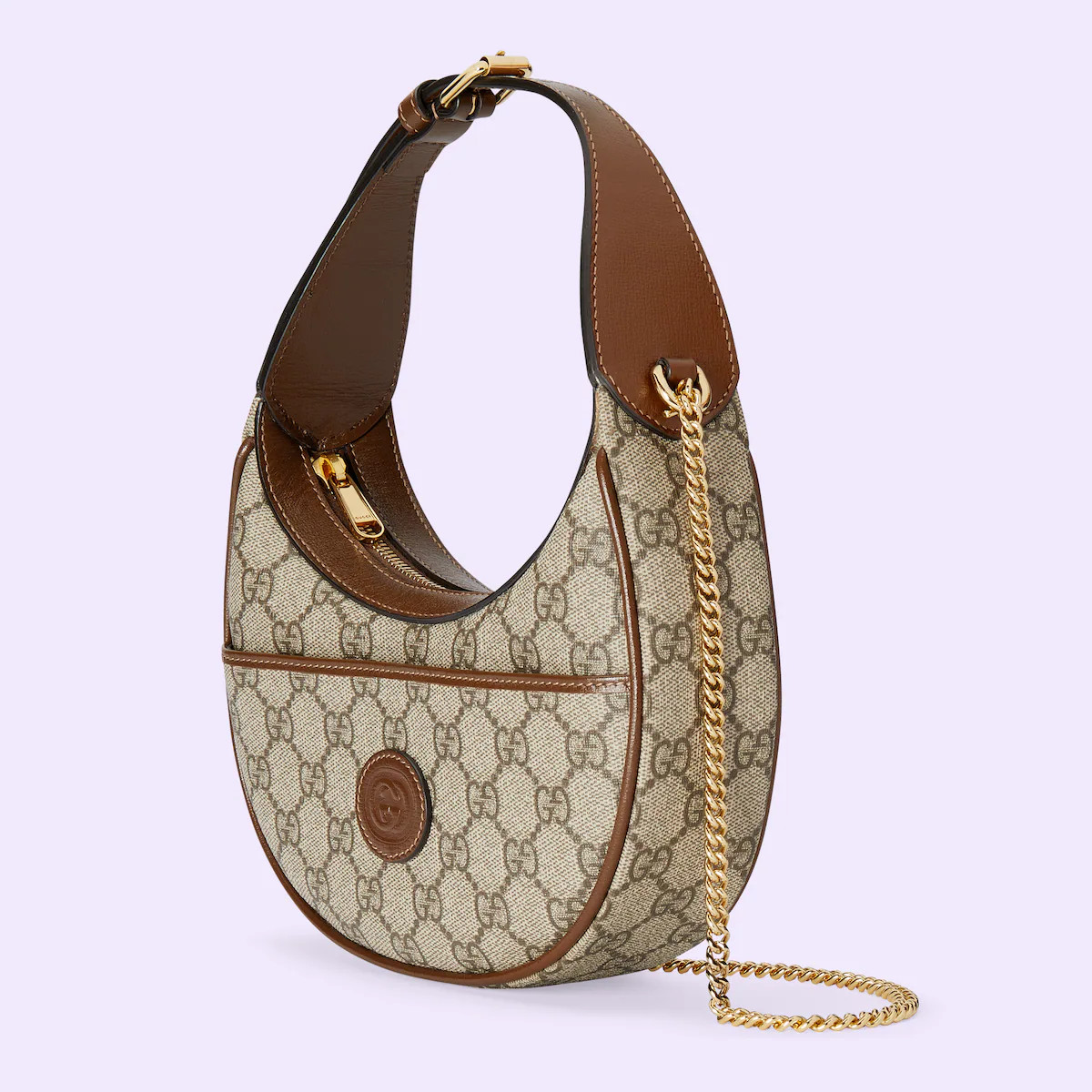Half-moon-shaped mini bag with Interlocking G | Gucci (US)