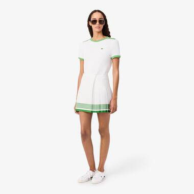 Fluid Crepe Pleated Skirt | Lacoste (US)