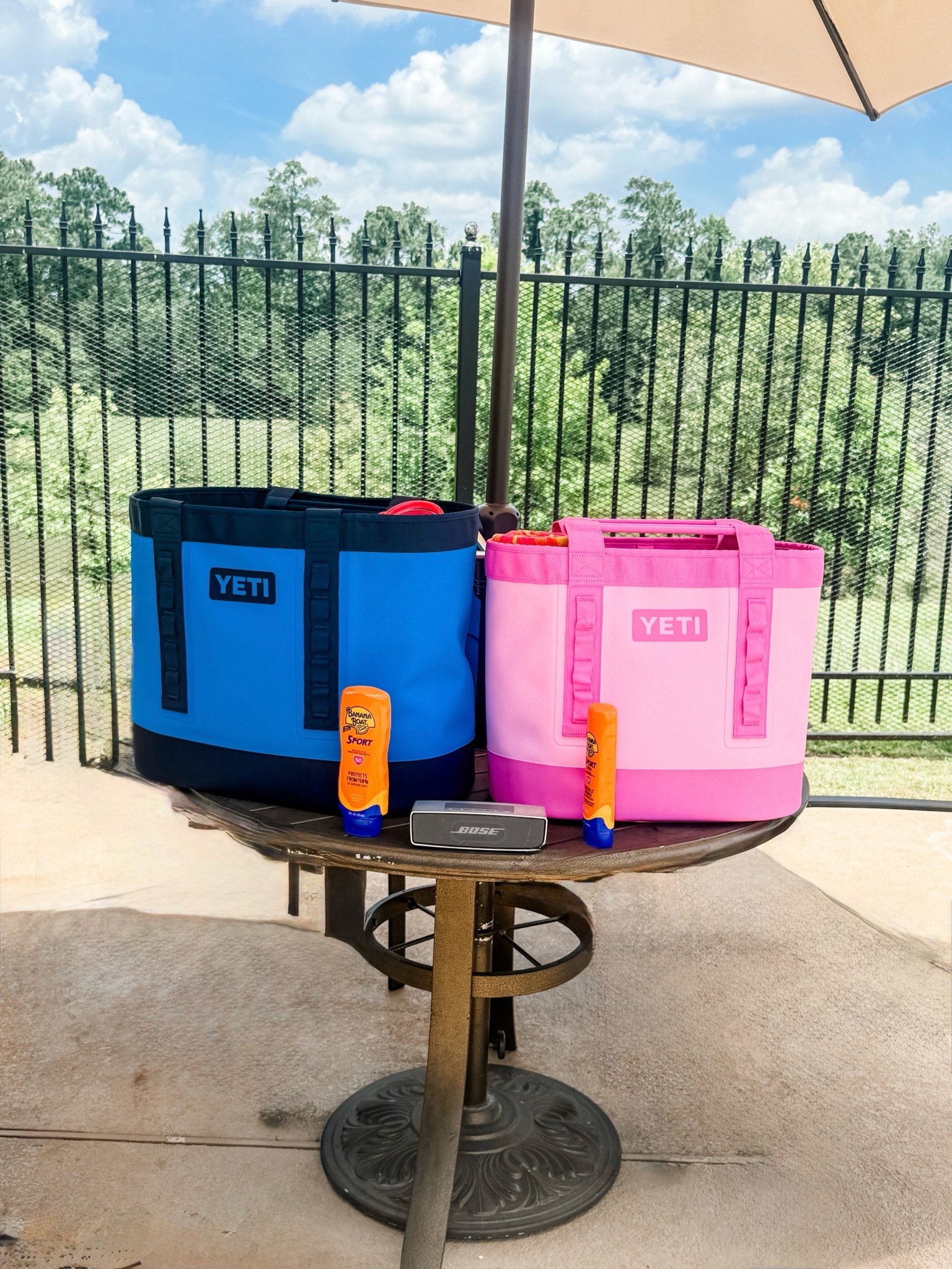 His and Her Pool bags. 
Yeti Camino 35 makes the best pool bag. They are great quality and easy to clean. 
The Yeti Camino is available in various sizes and works great as a travel bag. I just put my purse in the Yeti Camino.

#LTKSwim #LTKSeasonal #LTKTravel