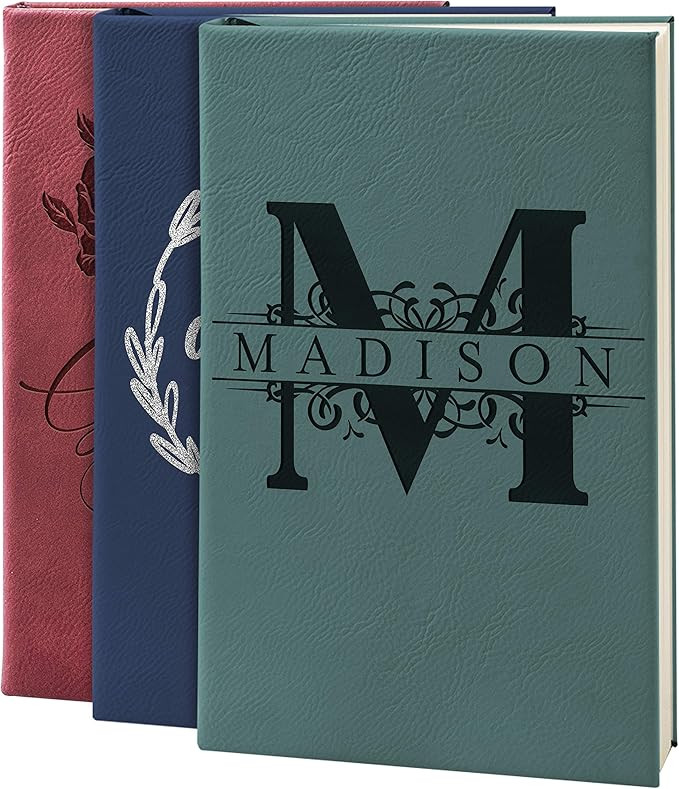 Personal Leather Journal Notebooks | 12 Design, 9 Color - Teal | Journal for Women, Men - Custom ... | Amazon (US)