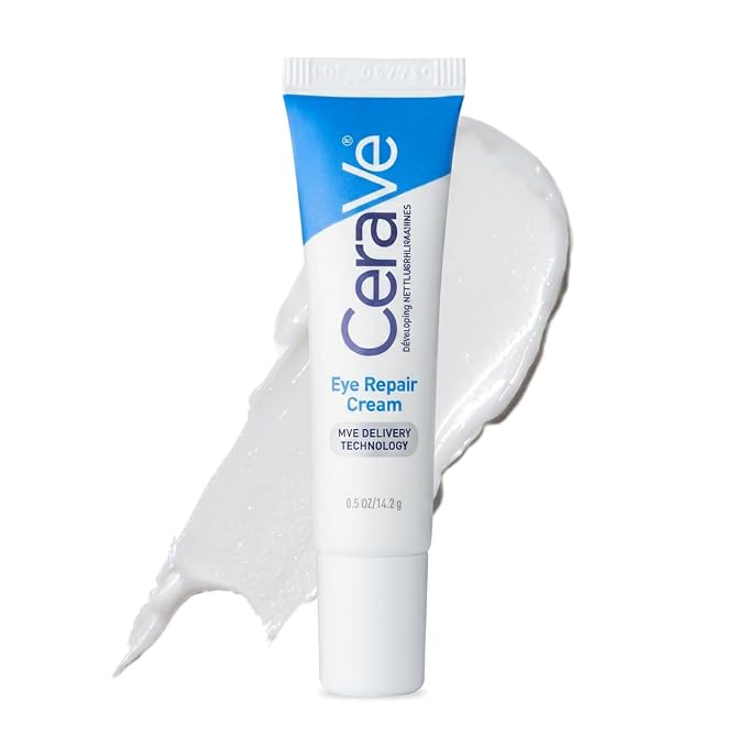 CeraVe Eye Repair Cream, Hyaluronic Acid Eye Cream for Dark Circles, 0.5oz | Amazon (US)