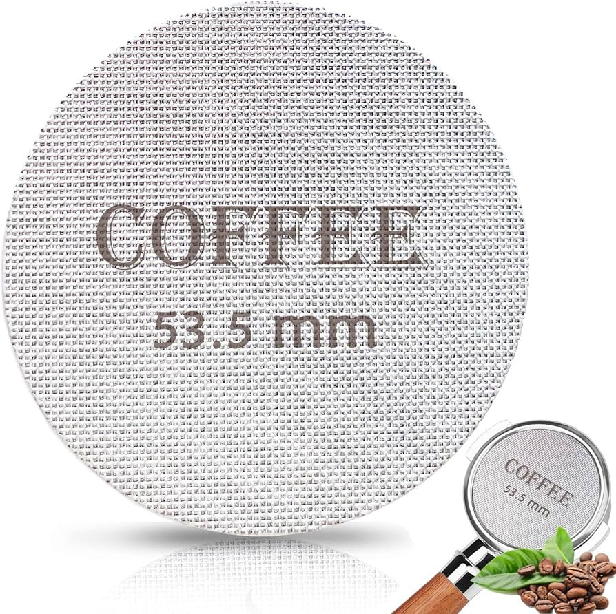 Puck Screen 53.5mm Reusable Puck Screen for Espresso Portafilter, 1.7mm Thickness 150μm 316 Stai... | Amazon (US)