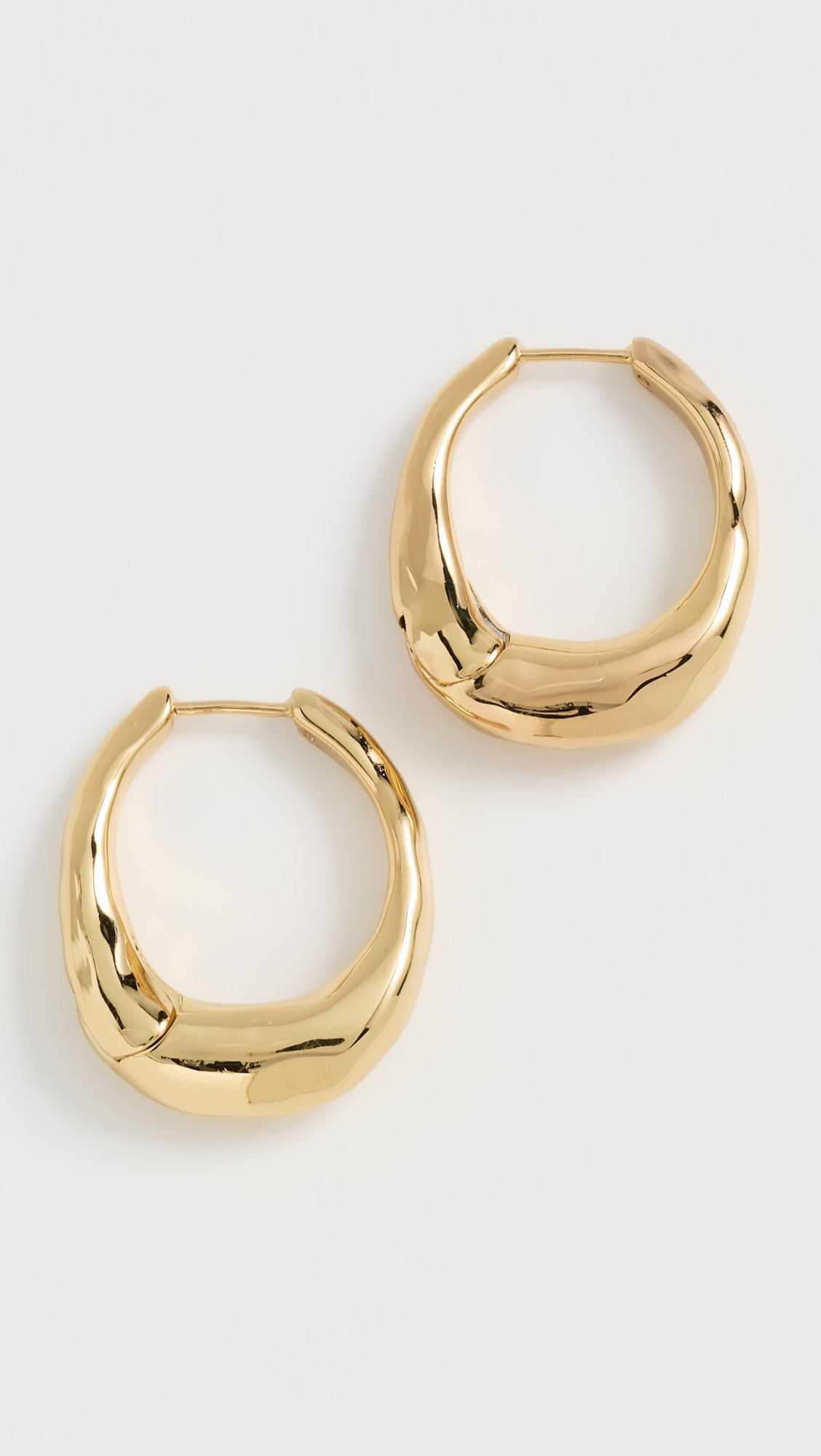 Hammered Puffy Huggie Hoop Earrings | Shopbop